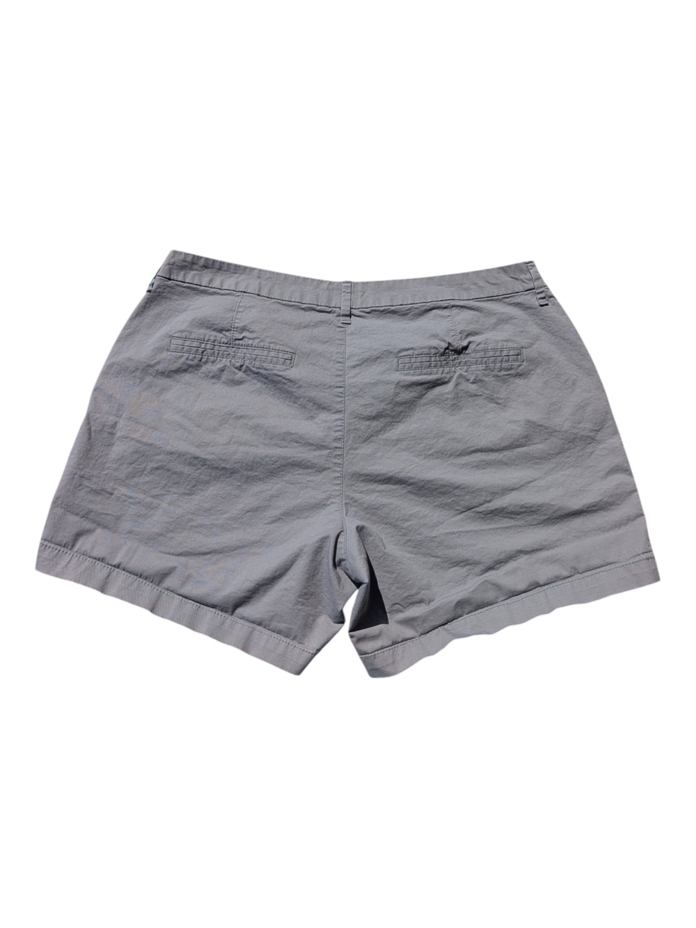 Old Navy Women's Light Gray Flat Front Shorts - Picture 2 of 6